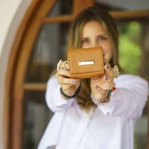 Bolso Donatella + cartera Giordana + monedero tostado - Vista 2